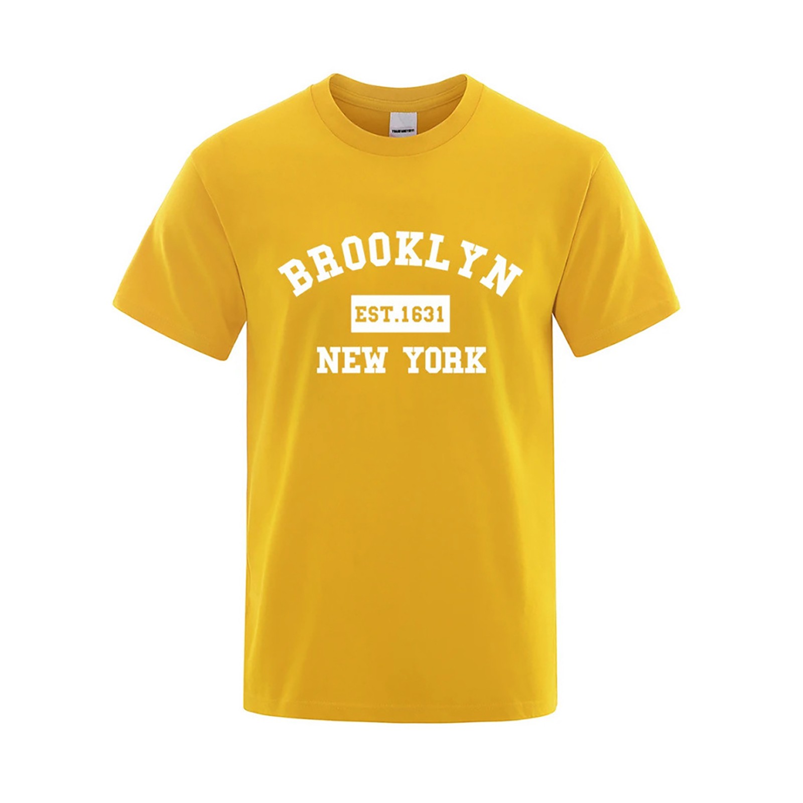 thumbnail image 2 of 2025 Camiseta de hombre con estampado de letras de Nueva York - Corte holgado, tejido transpirable, informal de verano - XS-XXXL, 2 of 4